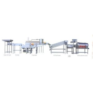 Ligne de friture automatique électrique pour granulés de snacks avec mélangeur et moulin à riz pour produits céréaliers - Product Image 1