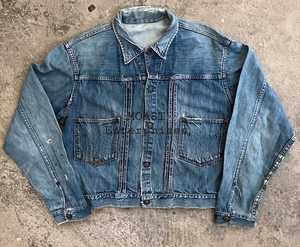 Veste en jean vintage personnalisée pour l'hiver Streetwear formel et décontracté avec broderie imprimée patchwork et décoration de boutons - Product Image 4