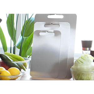 Ensemble de planches à découper antibactériennes en acier inoxydable, 3 pièces - Product Image 4