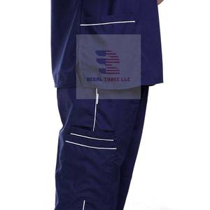 Conjunto de uniforme médico unisex, Top y pantalón de manga corta, uniforme de hospital - Product Image 5