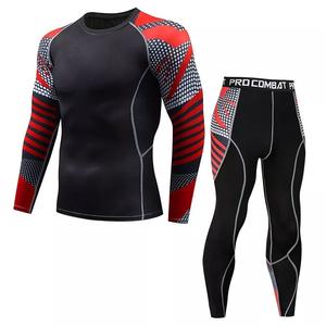 GAF Fabricante Personalizado Hombres Rash Guards para MMA Fighting Compresión Fitness Pant & Short Long Sport Suits Set Gym Sports Wear - Product Image 4