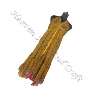 Exportateur de vêtements pour femmes Robe longue en soie vintage pour femmes Robe de soirée élégante sans manches pour femmes Robe Maxi Ibiza Soirée Out - Product Image 1