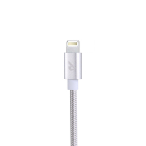 Hayley 3A 1M Argent Câble Micro-USB Chargeur iPhone 2M de haute qualité avec transfert de données rapide Fonction de charge rapide Modèle CB-243 - Product Image 5