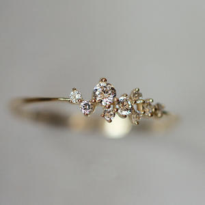 Anillo de circón de estilo simple minimalista, Plata de Ley 925, regalos de joyería de Navidad para cumpleaños - Product Image 5