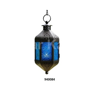 Silver Brass & Clear Glass <b>Lantern</b> Handmade American Style Christmas Home Decor - Product Image 6