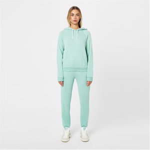 Survêtement d'entraînement pour femmes Combinaison de course à séchage rapide Survêtement tendance pour femmes Sweat à capuche assorti et sans fermeture éclair - Product Image 1