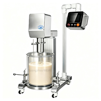 Homogeneizador de Laboratorio 20/50/80L con Elevación Eléctrica, Emulsionador para Crema Cosmética, Loción, Base de Maquillaje, Protector Solar, Pintura, Tinta, Alimentos, Mezclador de Alto Cizallamiento