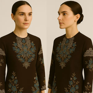 ชุดมารียาม อัซรา สไตล์เรียบง่าย คุรุง บาจู ไซส์พลัส พร้อมคุณสมบัติป้องกันไฟฟ้าสถิต - Product Image 2