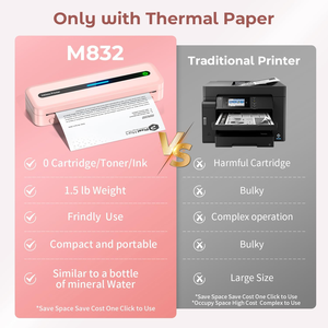 Phomemo M834 A4 intravel kablosuz taşınabilir termal yazıcı 300Dpi seyahat için telefon ve dizüstü bilgisayarlar ile uyumlu/ofis/ev - Product Image 2