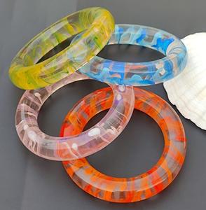 Elegant Resin Bangles for Women Gloss Finish Custom Colors-Statement Fashion Jewelry for Special Events Business Gifts - Product Image 3