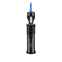 Briquet à gaz butane DEBANG anti-chute, haute qualité, allumage rapide, en alliage de zinc, coupe-vent, rechargeable, écologique, style américain