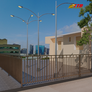 Modern Iron Fencing <b>Privacy</b> <b>Fence</b> Designs Artistic Secure Customizable Eco-Friendly Durable 7ft Height 3D Modeling for - Product Image 5