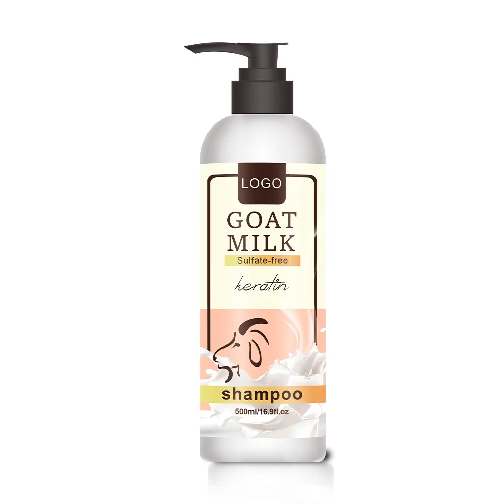 Natural organic goat milk shampoo gentle PH balance moisturizing and nourishing hair, cruelty free shampoo