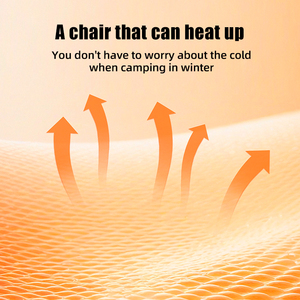 HDMFUL Never Be Cold <span class=keywords><strong>Again</strong></span> Silla de camping con calefacción alimentada por USB para todo el día Calor Incluye bolsa de transporte - Product Image 2
