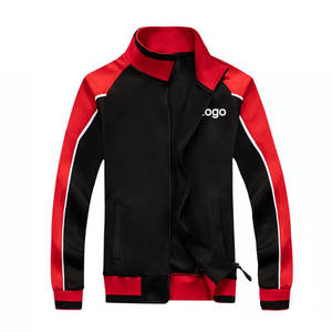 ชุดวอร์มมีซิปสำหรับผู้ชายและผู้หญิงชุดวิ่งออกกำลังกายมีความยืดหยุ่นวัสดุพิมพ์โลโก้ได้ตามต้องการระบายอากาศได้ดีสำหรับฤดูหนาว - Product Image 2