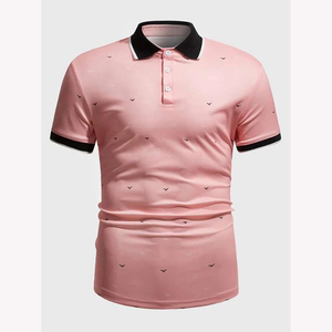 Polo personalizable de algodón y poliéster para hombre, camiseta Polo de golf con logotipo impreso de alta calidad - Product Image 1