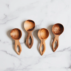 Solid Wood Kitchen Scoop Ladle 15ml Multipurpose Tablespoon for Serving <b>Soup</b> Cooking Bath Salt Canisters Flour Use - Product Image 2