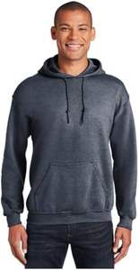 Haute qualité hommes femmes solide pull à capuche doux mélange polaire kangourou poche brodé sports d'hiver sweats - Product Image 2