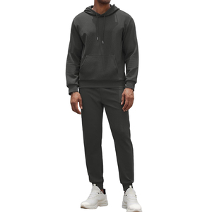 Ensemble de survêtement personnalisé avec logo pour homme, 2 pièces, sweat à capuche en molleton, survêtement athlétique, sweat-shirts et pantalons de survêtement - Product Image 5