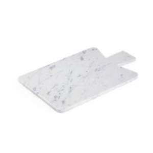 Planche à découper luxueuse en marbre blanc avec accents dorés Touche sophistiquée des comptoirs de cuisine modernes - Product Image 1