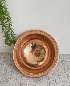 Vasque de salle de bain en cuivre martelé antique, finition brillante, de luxe, faite à la main, à poser sur un meuble, pour maison et hôtel - Product Image 4