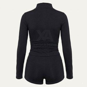Ensemble de vêtements légers à col montant et short pour femmes, vêtements deux pièces pour l'été, les voyages décontractés et l'usage quotidien - Product Image 2