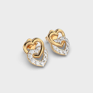 Pendientes de diamantes de moissanita de plata 925 de lujo modernos Diseño DE BODA estilizado para mujeres románticas modernas - Product Image 2