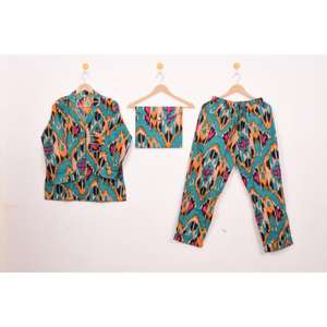 Conjunto de Pijama de Algodón Nuevo de Súper Calidad con Estampado Floral, Ropa de Dormir para Mujer, Conjuntos de Ropa de Dormir Cómodos para Mujer - Product Image 5