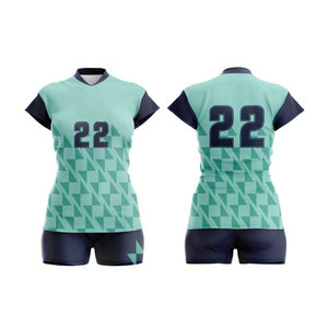 Vêtements de sport de volley-ball unisexe sans manches 100% polyester respirant Ensembles de sublimation d'uniformes de sport pour adultes imprimés avec logo personnalisé - Product Image 1
