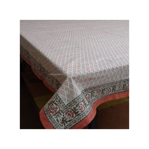 Nappe en voile de coton Khajoor imprimée à la main de haute qualité du fabricant indien décorative et abordable - Product Image 5