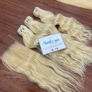 Extensiones de cabello crudo de trama ondulada natural de alta calidad 100%, color de cabello vietnamita de trama doble listo para enviar - Product Image 2