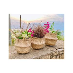 Panier de ventre en jonc de mer bon prix décoration écologique artisanat taille personnalisée du fabricant du Vietnam - Product Image 4