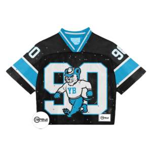 Camiseta de fútbol americano de manga corta transpirable de talla grande sublimación de malla personalizada - Product Image 1