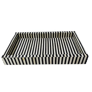 Home Accent Bone Inlay Serving Tray for <b>Tabletops</b> and Living Spaces for Worldwide Supply from Indian Exporter - Product Image 4