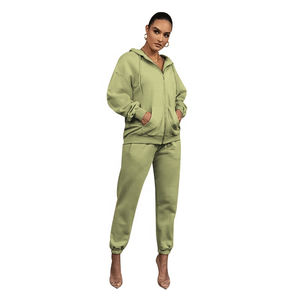 Survêtement 3 pièces pour femmes Crop Top T Shirt Hoodies Thick Fabric Sweat Suits Femmes - Product Image 4