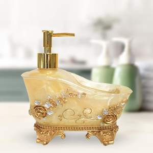 Vintageware Bathroom <b>Liquid</b> Soap Dispenser <b>Resin</b> Pump Lotion for Bathroom Wash Room Tabletop Available at Reasonable Price - Product Image 5
