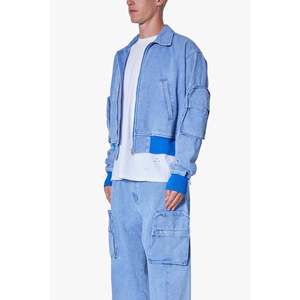 Chaqueta vaquera recortada-Azul - Product Image 4