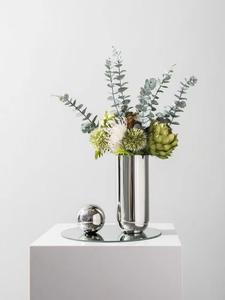 Vase à fleurs en métal, décoration de table moderne avec base polie pour la maison, l'hôtel, le bureau, les événements de mariage, l'affichage d'intérieur, AccentArt - Product Image 4