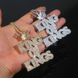 Most Selling Custom VVS Iced Out Hip Hop Letter Pendant 925 Sterling Silver Dazzling VVS Moissanite Diamond Pendant <b>Jewelry</b> - Product Image 5