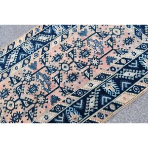 Tapis classique bleu beige 4x6,2 pieds Tapis turcs - Product Image 5