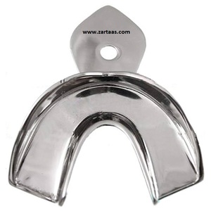 Bandeja de impresión no estéril de acero inoxidable de alta calidad para mandíbula inferior Fig 8. 55x37mm Fabricante y exportador - Product Image 3