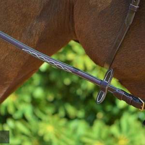 Hartford Bridle Leather Horse Bridle Tamaño completo Venta al por mayor nueva Brida de cuero Horse Snaffle de alta calidad en negro - Product Image 3