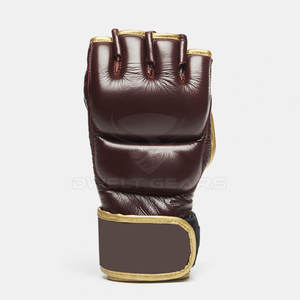 Guantes de boxeo y MMA de cuero de vaca de 8oz y 12oz de alta calidad para hombres 2023, guantes de agarre al por mayor para adultos - Product Image 1