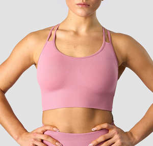 Conjunto de yoga para mujer Fitness Deportes Gimnasio Ropa Mujer Gimnasio Yoga Conjunto Entrenamiento Rosa Conjuntos Yoga Top y ropa deportiva - Product Image 5