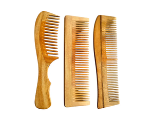 Peigne en bois biologique fait à la main pour des soins capillaires doux favorisant une forte croissance des cheveux et empêchant la casse et les dommages aux cheveux - Product Image 6