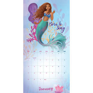 Calendario de pared 2024 de Ariel la Sirenita con mini póster - Product Image 1
