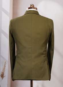 Traje de Novio Color Verde Ámbar en Oferta, para Bodas, Oficina, Eventos Preboda y Ocasiones Especiales, Disponible a Bajo Precio - Product Image 3