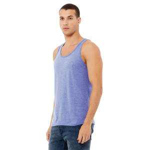 ตะเข็บด้านข้างขายปลีกพอดี100% Airlume หวีและแหวนปั่นฝ้าย32เดี่ยว4.2ออนซ์สีฟ้า Unisex ถังเจอร์ซีย์ - Product Image 2