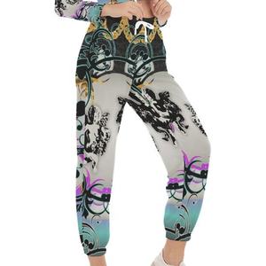 Nouveau survêtement de mode streetwear pour femmes, survêtement en coton imprimé personnalisé, hip hop, vêtements de plein air, ensemble de jogging élégant pour femmes - Product Image 6