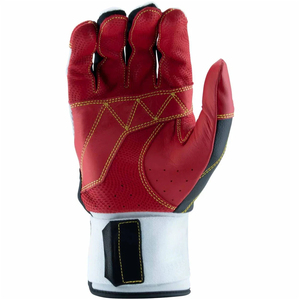 Hot Selling Custom Batting Batting Gloves New Design Digital Cabretta Leather Made with Rubber Logo Baseball Batting Gloves - Product Image 4